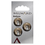 Milward Knopen 17 mm Bruin 3 stuks