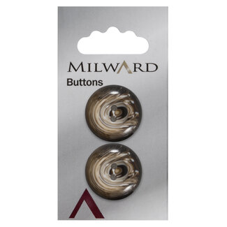 Milward Knopen 23 mm Bruin 2 stuks