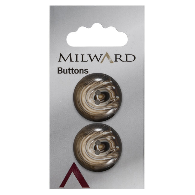 Milward Knopen 23 mm Bruin 2 stuks