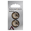 Milward Knopen 23 mm Bruin 2 stuks