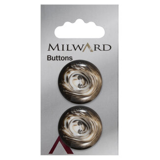 Milward Knopen 25 mm Bruin 2 stuks