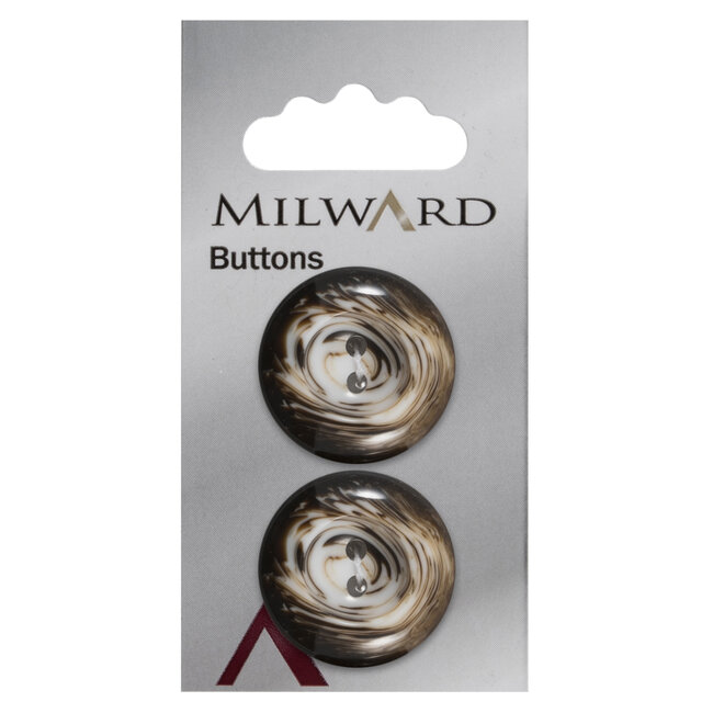 Milward Knopen 25 mm Bruin 2 stuks