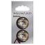 Milward Knopen 25 mm Bruin 2 stuks