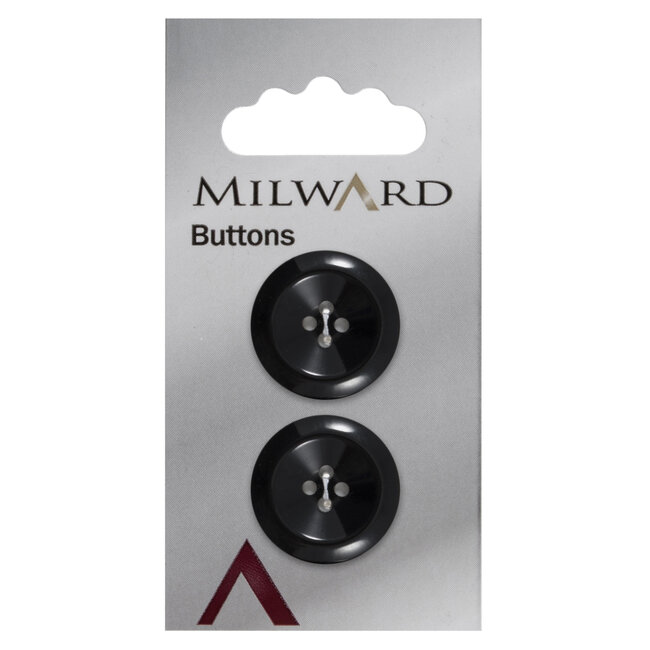 Milward Knopen 22 mm Zwarte 2 stuks