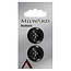 Milward Knopen 22 mm Zwarte 2 stuks
