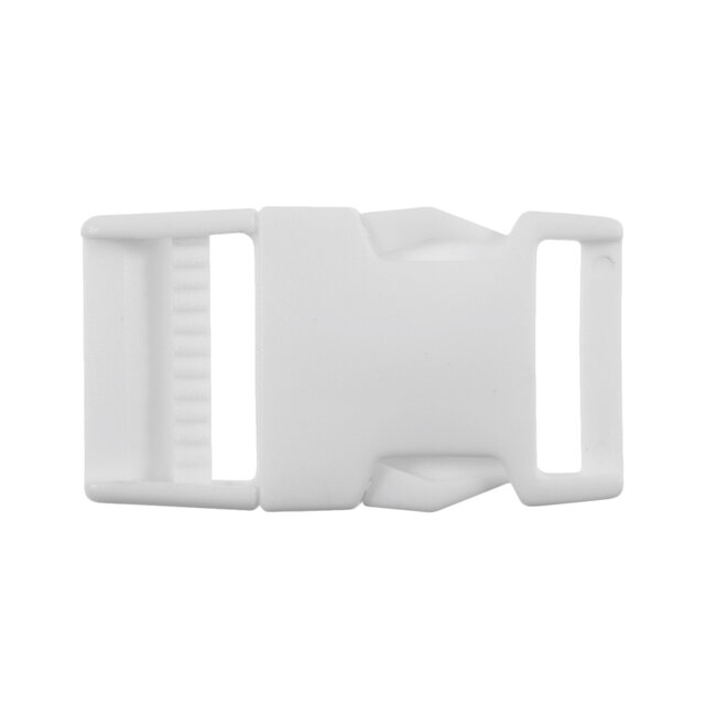 Milward Wit polyester vierkante gesp 25 mm