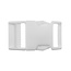 Milward Wit polyester vierkante gesp 25 mm