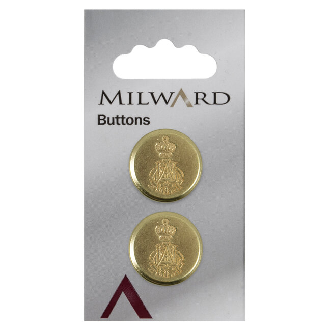 Milward Knopen 21 mm Goud 2 stuks