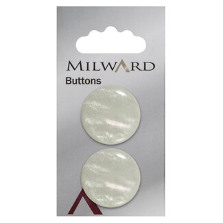 Milward Knopen 25 mm Parelmoer  2 stuks