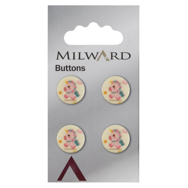 Milward Knopen 13 mm Roze 4 stuks