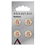 Milward Knopen 13 mm Roze 4 stuks