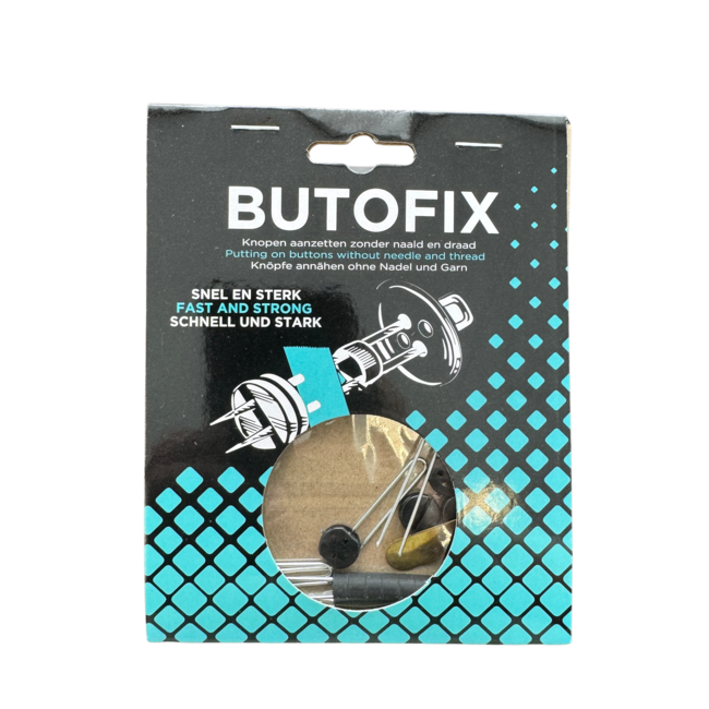 Butofix (knopen aanzetten zonder naald en draad)