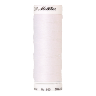 Mettler Seralon 200 meter polyester garen Wit