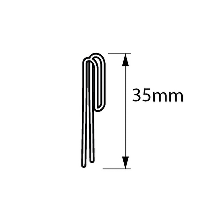 Huismerk Duplo Gardinenhaken extra lang