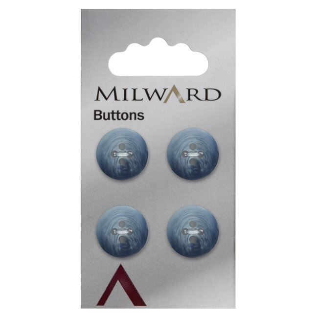 Milward Knopen 15 mm Blauw 4 stuks