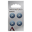 Milward Knopen 15 mm Blauw 4 stuks