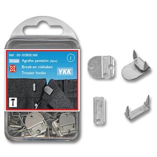 YKK Einschlag Hosenhaken verpackt pro 10 Sets