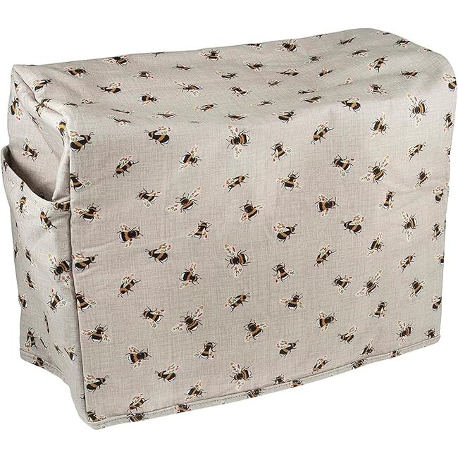 Huismerk Naaimachine Hoes met vakken met bijen borduursel