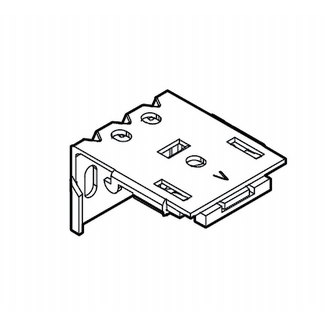 Huismerk Schienenhalterung Raffrollo breit 45 mm
