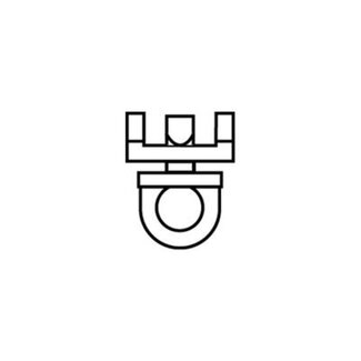 Büsche Eindstop 'ANTI SLIP' voor rail roede