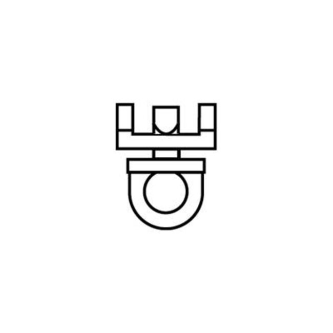 Büsche Eindstop 'ANTI SLIP' voor rail roede