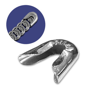 Huismerk Baleinenkappen metaal 7 mm verpakt per 10 stuks