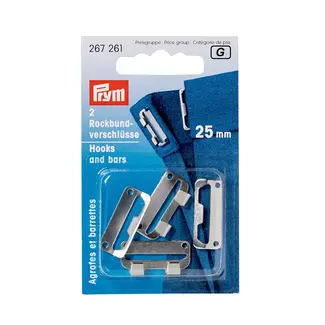 Prym Rockverschluss 25 oder 30 mm verpackt pro Set von 2 Stück
