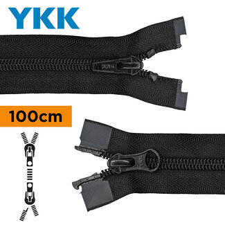YKK Spiral Reißverschluss doppelt teilbar 80 cm