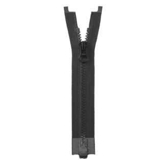 YKK 80 cm Schwarzer teilbarer Blockzahnreißverschluss mit Magnet (ideal für Menschen mit Behinderung)