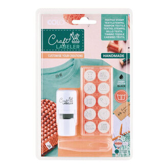 COLOP Craft Labeler textielstempel set