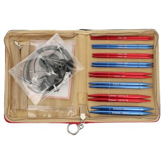 Knitpro Red Wave austauschbares Stricknadelset 13cm