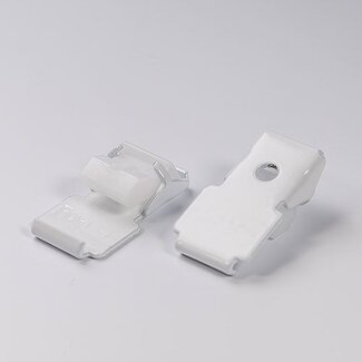 Huismerk Deckenhalterung Klick für U-Schienen Gardinenstange – Deckenbefestigung Schiene – Weiß oder Schwarz