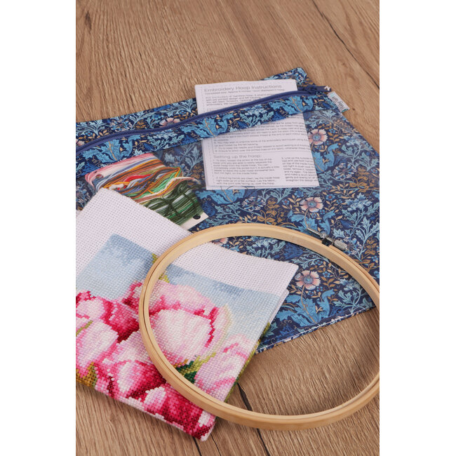 Hobby Gift Projekttasche: Groß: Blumenmuster