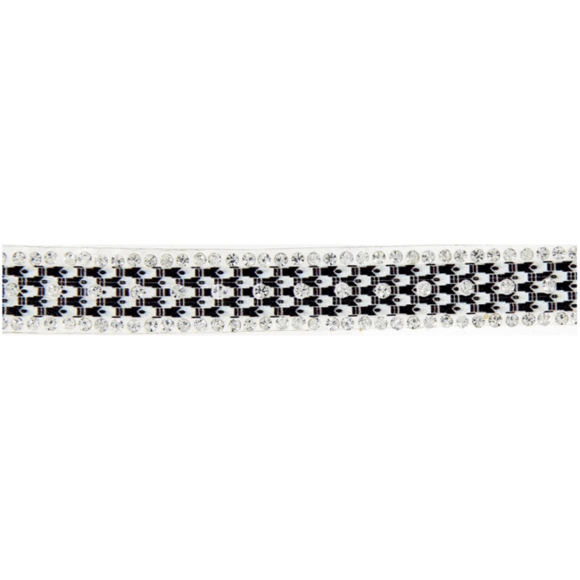 Glas-strass strijkband 14 MM