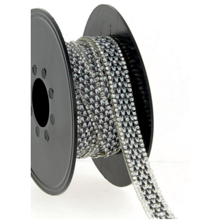 Huismerk Glas-strass strijkband 14 MM