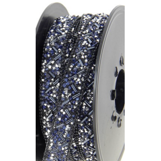 Huismerk Glas-strass strijkband 13 MM