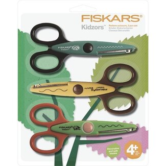 Fiskars Kinder-Zickzack-Scherenset 3 Stück 4+ Jahre Krabbeltiere