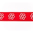 Huismerk Gummiband mit gewebter Blume