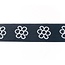 Huismerk Gummiband mit gewebter Blume