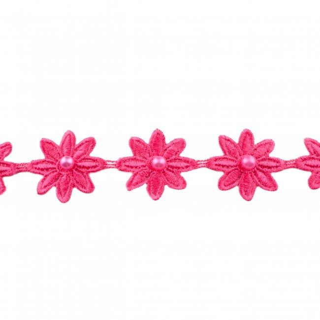 Huismerk Gehäkelte Blume Mit Perle