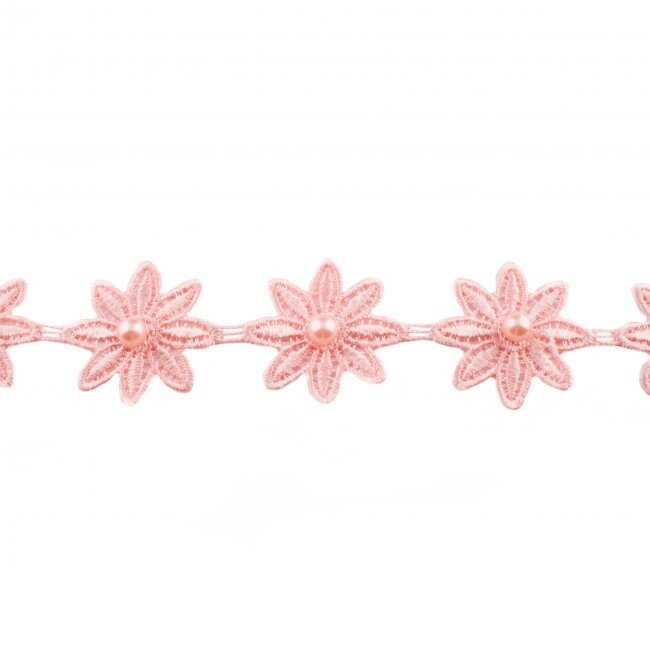 Huismerk Gehäkelte Blume Mit Perle