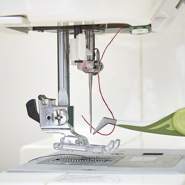 Huismerk Decoratieve roestvrijstalen pincet met gebogen punt van 12 cm