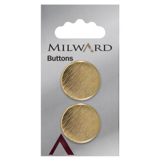 Milward Knopen 22 mm goud 2 stuks