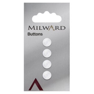 Milward Knopen, knopjes, 8 mm transparant 4 stuks