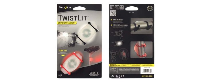NITEIZE LED BIKE TWIST LIGHT RED-WHITE