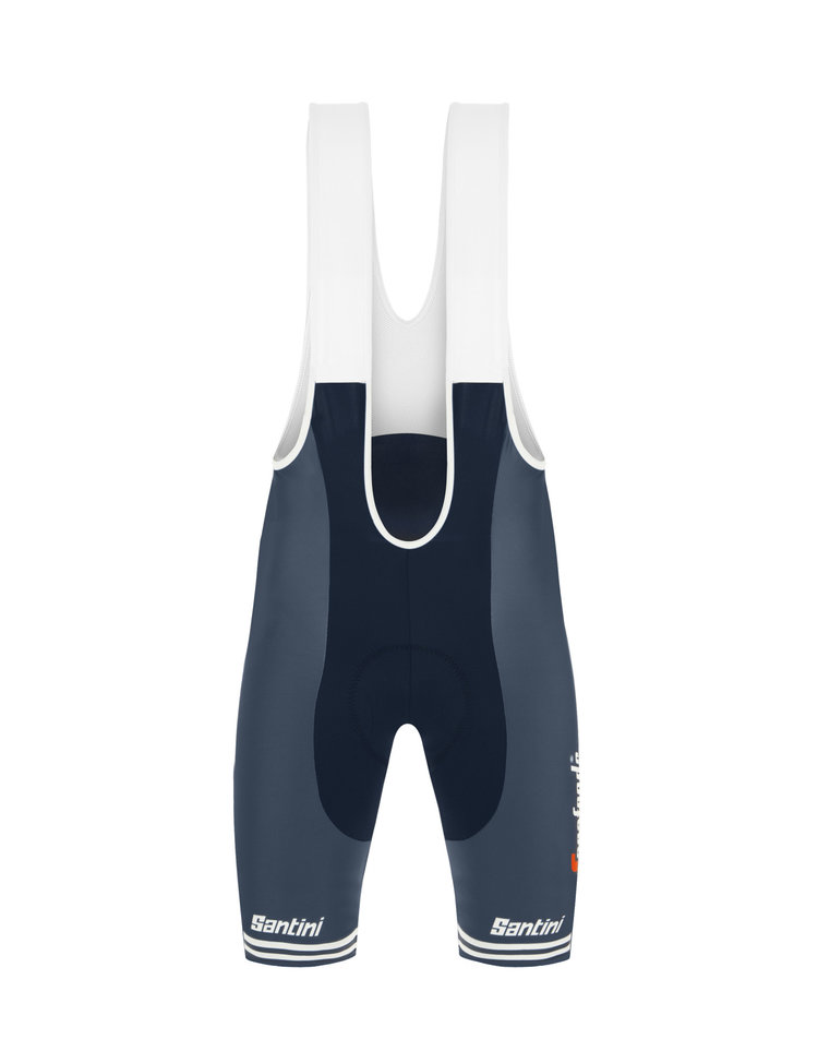 SANTINI BIBSHORT REPLICA TREK SEGAFREDO-BLUE