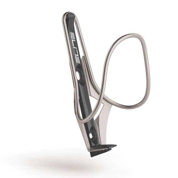 ELITE BOTTLE CAGE MOREO INOX BLACK PLATE