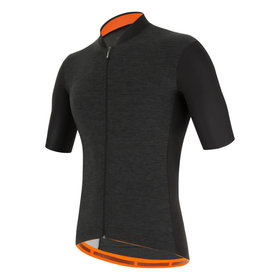 SANTINI 2S COLORE PURE S/S JERSEY-BLACK