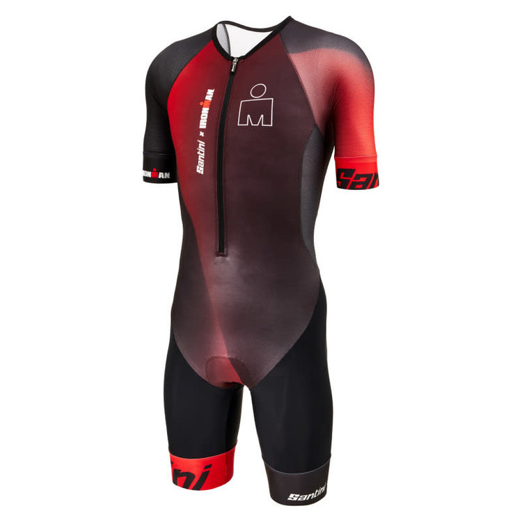 SANTINI Sleek trisuit Santini x IRONMAN 2022- RED