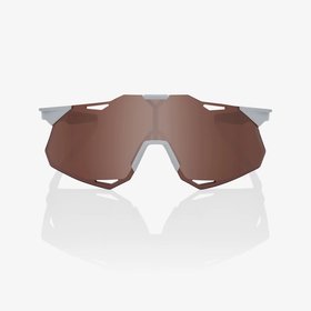 100% Hypercraft Eyewear Matte Stone Grey - HiPER Crimson Silver Mirror Lens